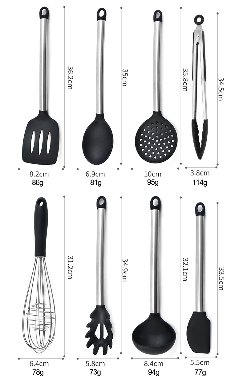 silicone kitchen utensils